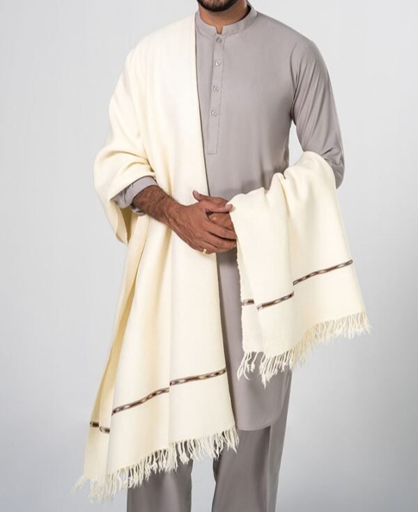 high wool shawl